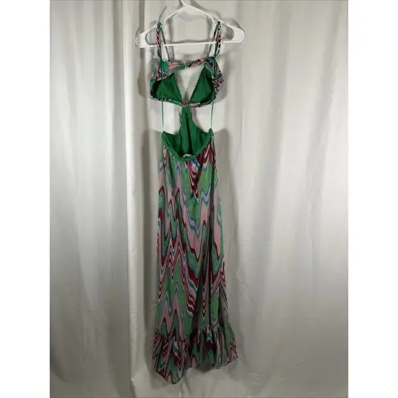 patbo cutout beach dress PatBO | Wave MESH Cut Out Beach Dress | XS main image 1